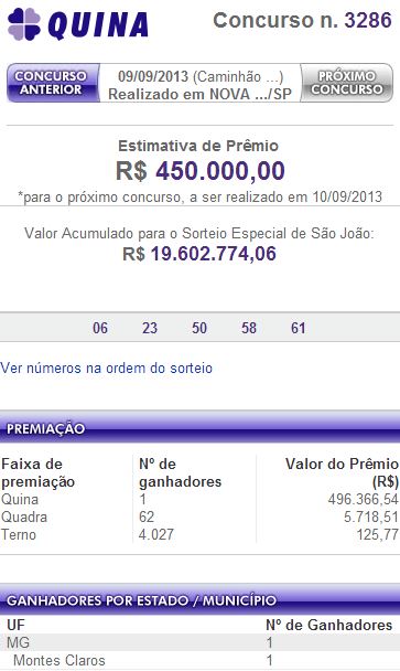 Resultado da Quina: aposta de Gavião Peixoto acerta quadra e ganha R$ 10,2  mil, São Carlos e Araraquara