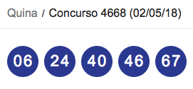CONCURSO 4668 QUINA