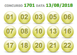 sorteio da Lotofácil 1701 será realizado em São Paulo, Capital, Espaço CAIXA Loterias, Av. Cruzeiro do Sul, 1800, MUC 313/314, Terminal Rodoviário do Tietê, e o resultado da Lotofácil 1701