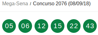 Mega-Sena/Concurso 2076 (08/09/18)
