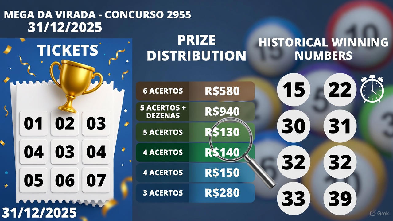 mega sena 2955 31/12/2025